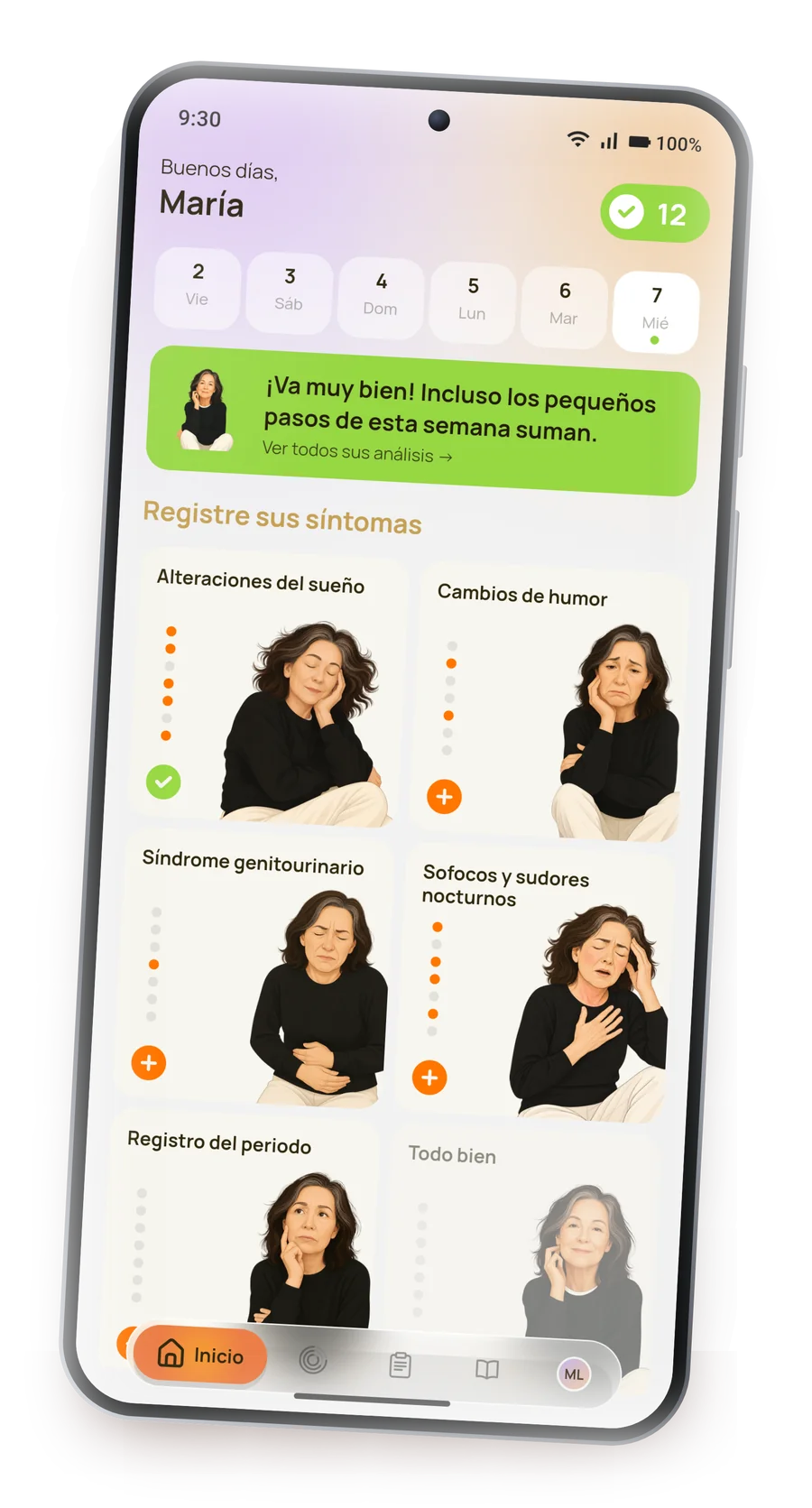 Pantalla de inicio de BigM en español en un teléfono Android